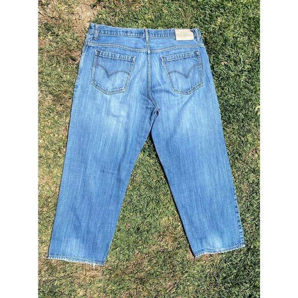 Vintage Y2K Levi’s SilverTab Baggy Fit Light Wash Blue Jeans Men’s 38x30 - Picture 5 of 11